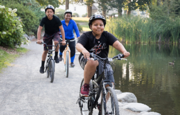 McKinley riding bikes