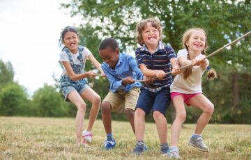 Children playing together